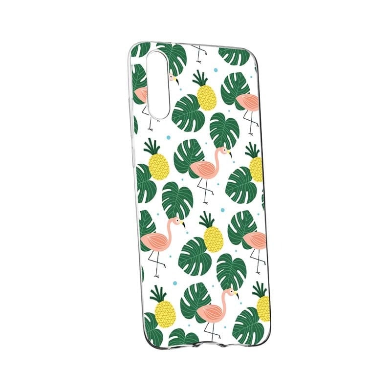 Husa pentru Samsung Galaxy A70, Tropical, 93, din silicon premium, rezistenta la uzura, anti-alunecare