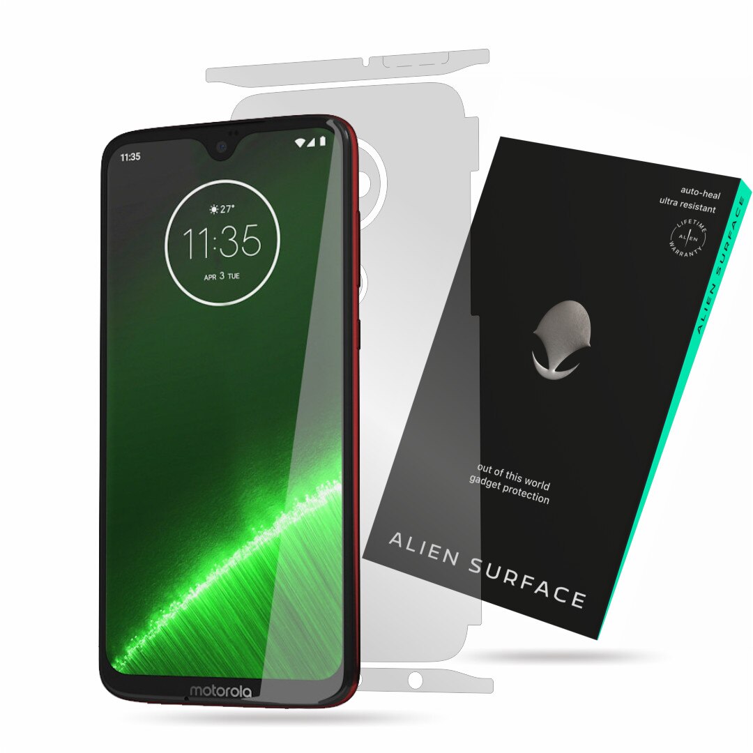 Folie Alien Surface, Motorola Moto G7 Plus, protectie spate, laterale