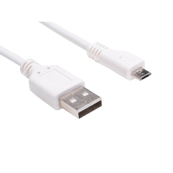 Cablu de incarcare si transfer date , Sandberg , Micro USB /USB 2.0 , 1m , alb Cablu de incarcare si transfer date , Sandberg , Micro USB /USB 2.0 , 1m , alb