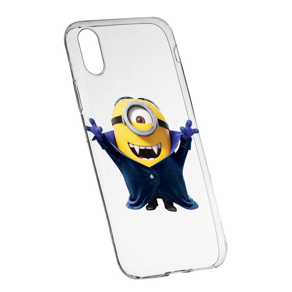 Husa de protectie Minion Vampire pentru Apple iPhone XS Max, rezistenta la uzura, anti-alunecare, din silicon Premium, 204