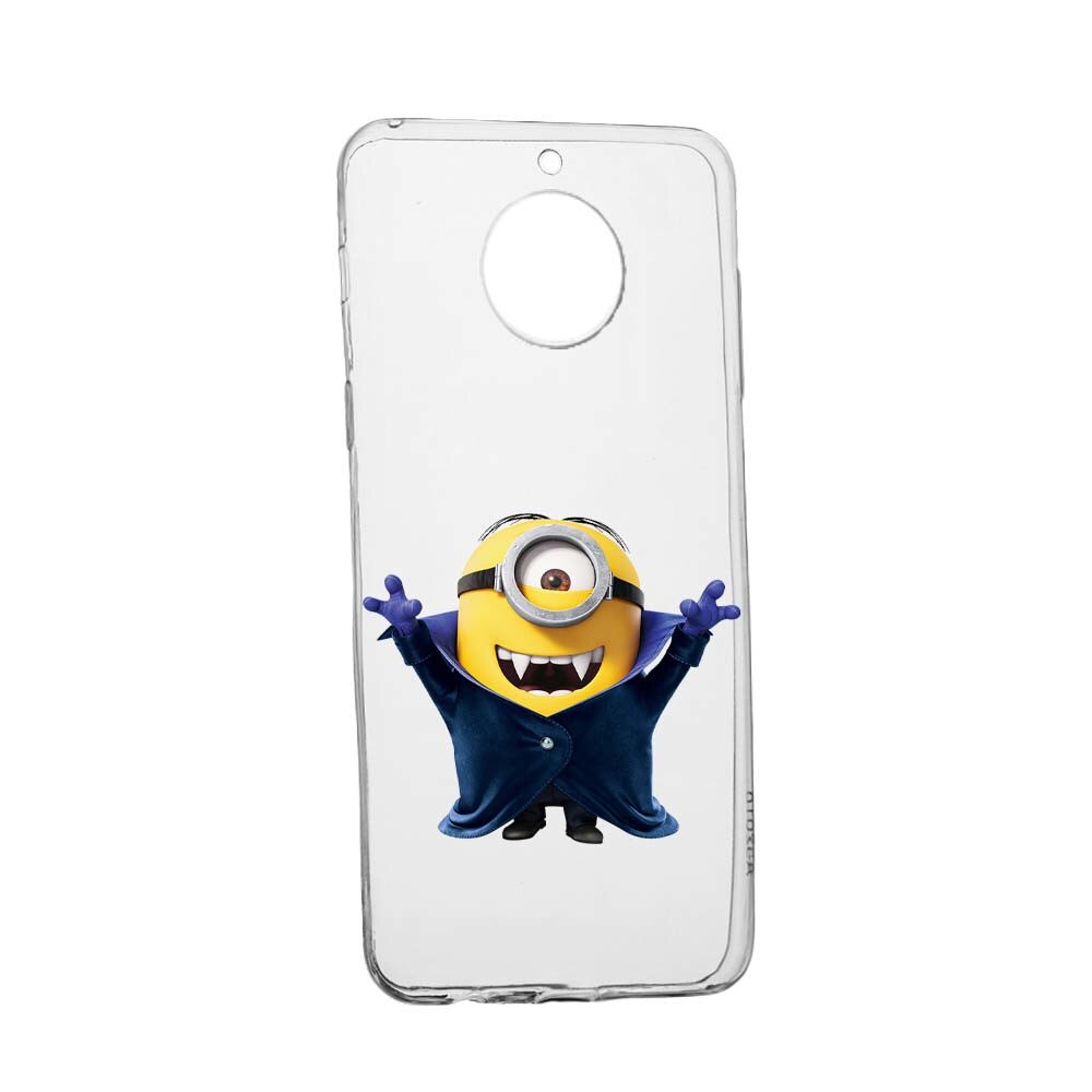 Husa de protectie Minion Vampire pentru Motorola Moto G6 PLAY, rezistenta la uzura, anti-alunecare, din silicon Premium, 204