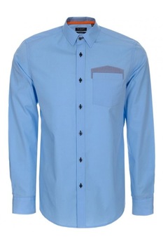 Camasa eleganta cu maneca lunga, Top Secret Rozmiar, Bumbac, Albastru, 44/45 Camasa eleganta cu maneca lunga, Top Secret Rozmiar, Bumbac, Albastru, 44/45