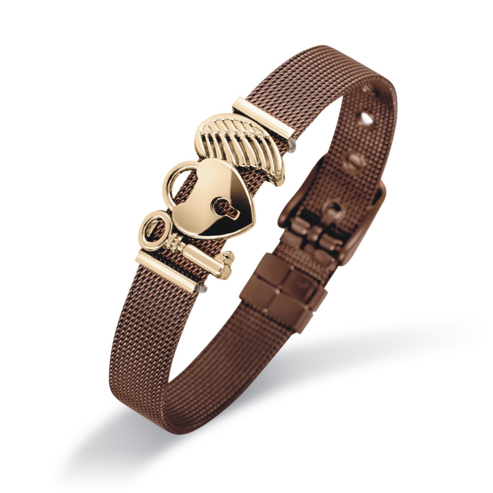 Bratara Pierre Ricaud PR151.C1 maro, auriu