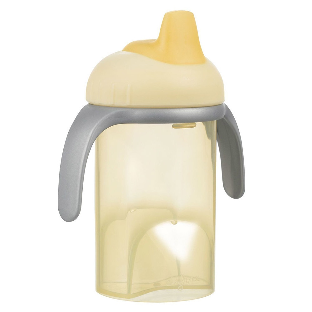 Cana anticurgere, Difrax, cu tetina de formare moale, galbena