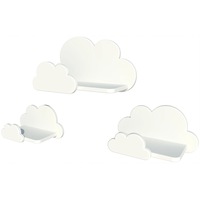 set 3 bucati rafturi de perete norisori albi mdf 50x20 cm sistem fixare ascuns imagen 7_0_
0