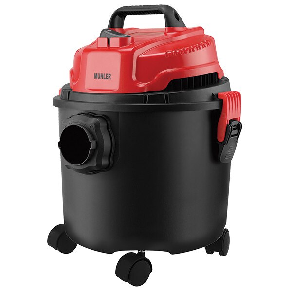 Aspirator curatare uscata si umeda MV-1520 Wet & Dry, Muhler, 15 l, Cablu de 3 m, 76 dB, Rosu/Negru