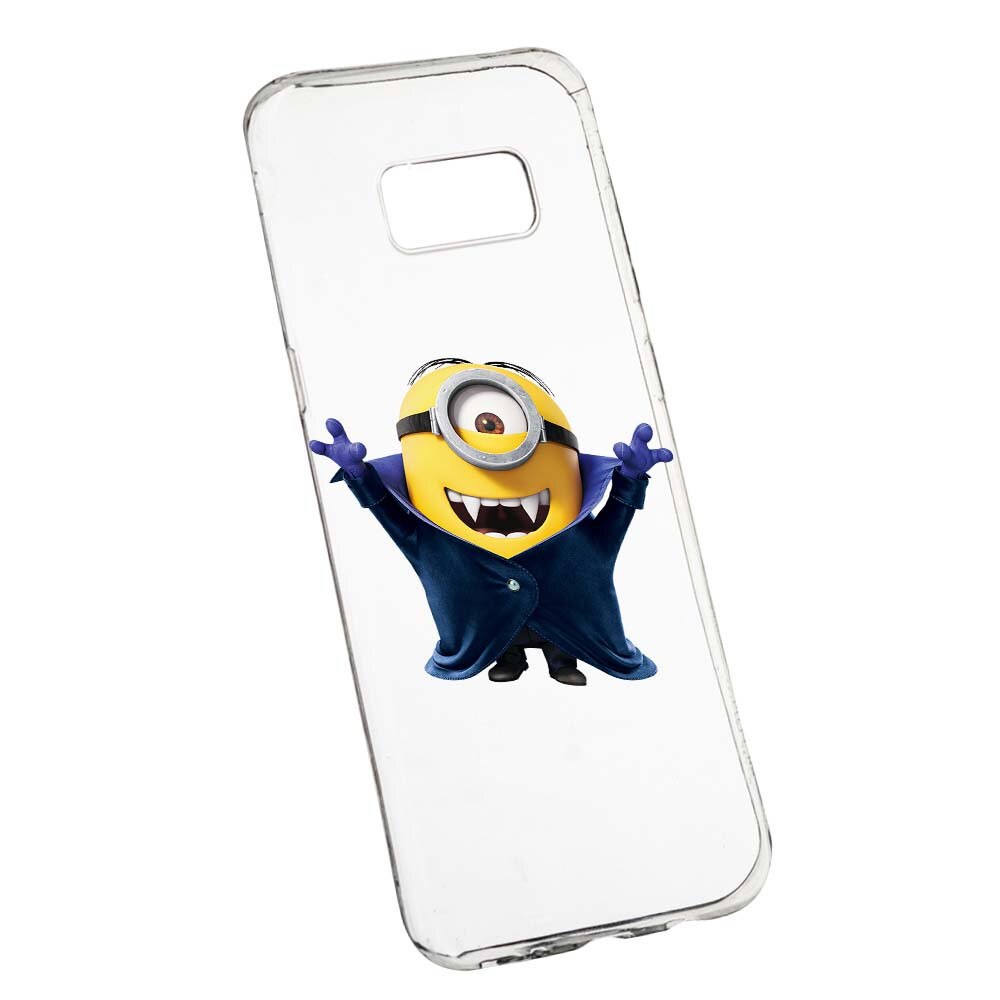 Husa de protectie Minion Vampire pentru Samsung Galaxy S8 Plus, rezistenta la uzura, anti-alunecare, din silicon Premium, 204