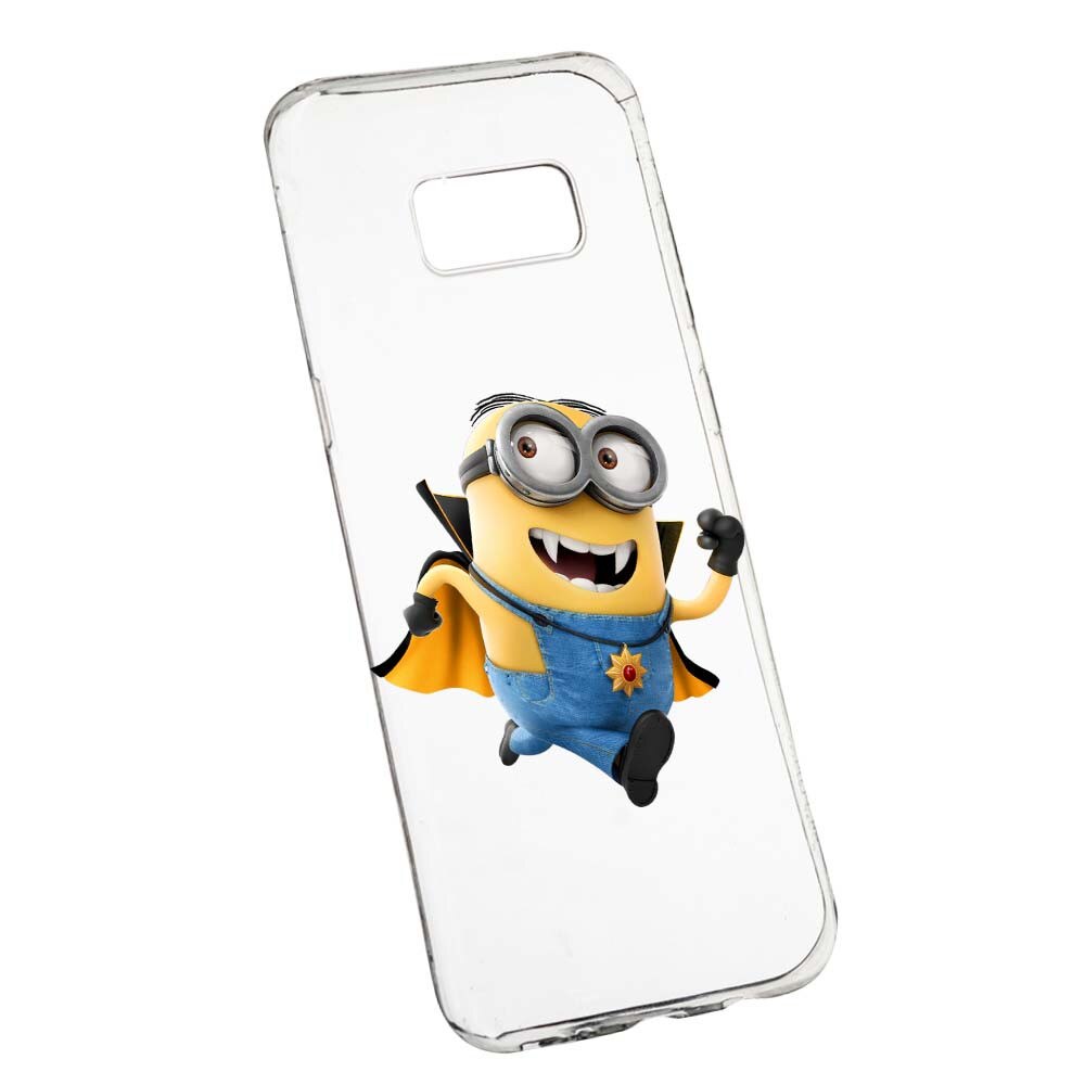 Husa de protectie Minion Vampire pentru Samsung Galaxy S8, rezistenta la uzura, anti-alunecare, din silicon Premium, 205
