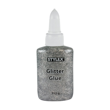 Lipici cu glitter Stylex argintiu 37.5 gr