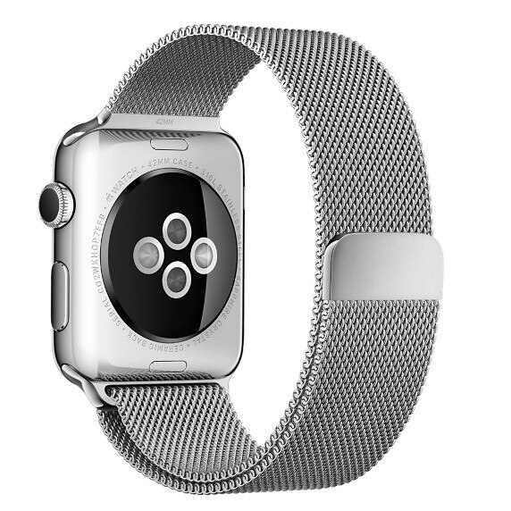 Curea iUni compatibila cu Apple Watch 1/2/3/4/5/6, 40mm, Milanese Loop, Otel Inoxidabil, Silver