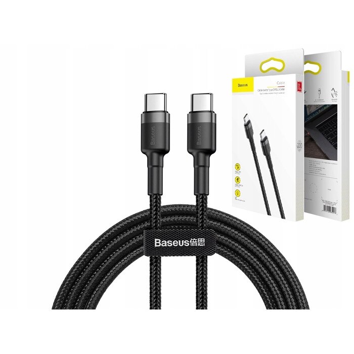 Cablu de date Baseus, CATKLF-HG1, Usb Type-C, 200 cm, Negru