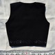Vesta, Traditii Textile, Floricica, negru/auriu, XL