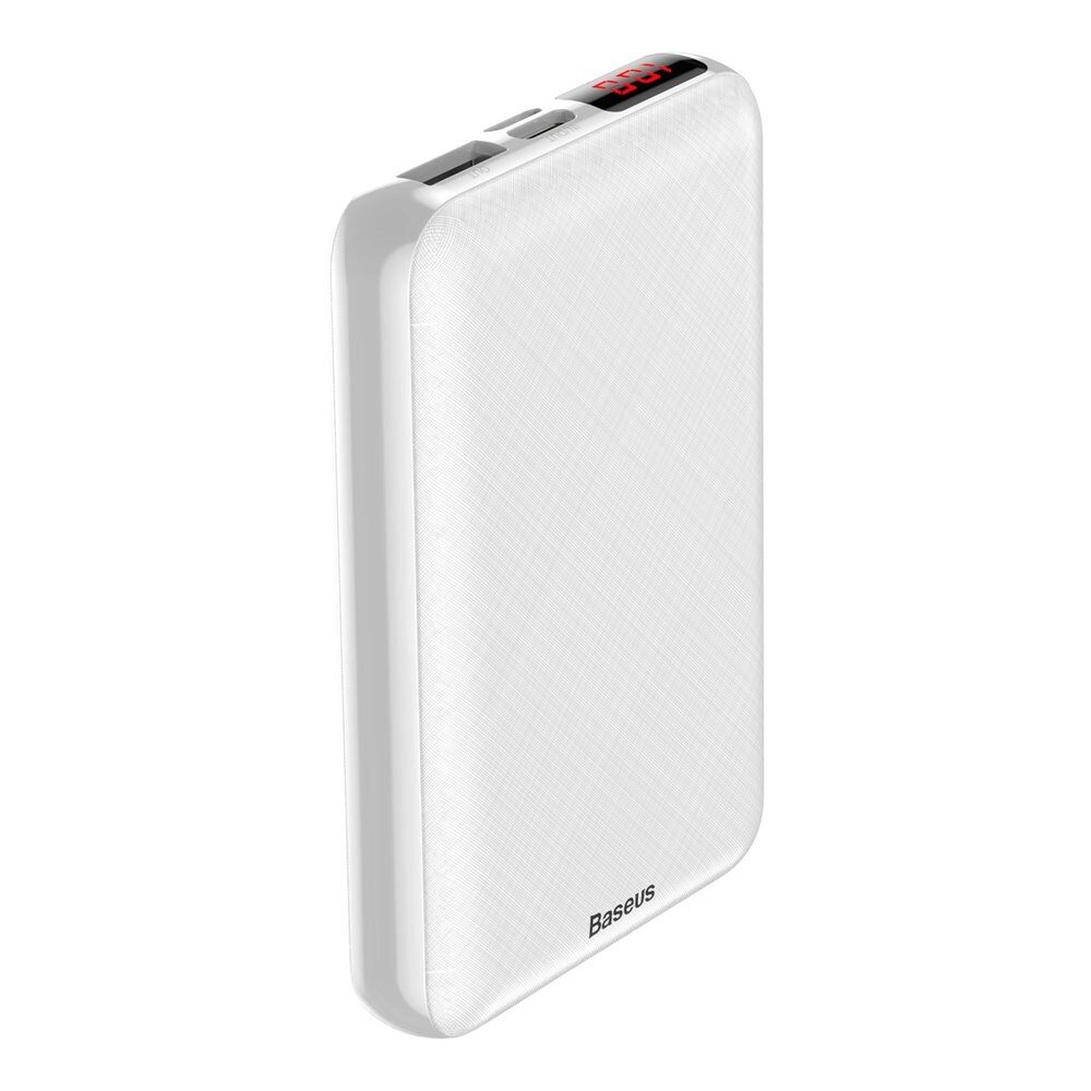 Baterie Externa (PowerBank) Baseus Mini pentru iPhone, functie Quick Charge, Iesire USB-C PD, Capacitate 10.000 mAh, Putere 15W, Alb