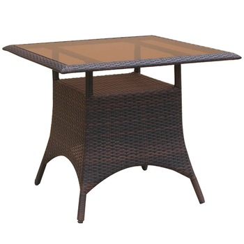 Masa terasa gradina, MIRA, 70x90x70 cm, Maro/Negru Masa terasa gradina, MIRA, 70x90x70 cm, Maro/Negru