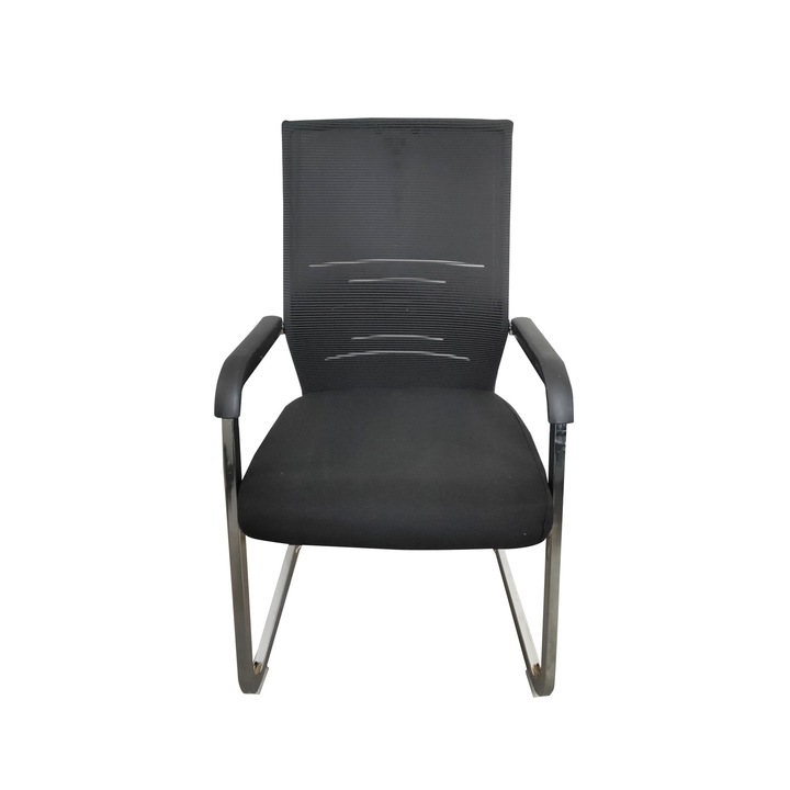 Scaun de vizitator ergonomic ELIOT CF, Negru