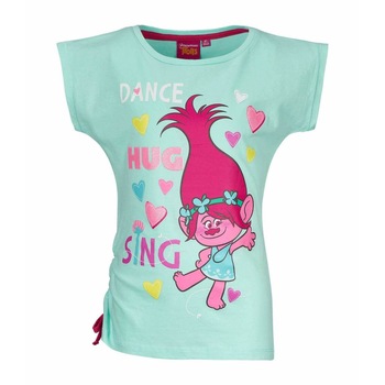 Tricou fete Trolls verde Tricou fete Trolls verde