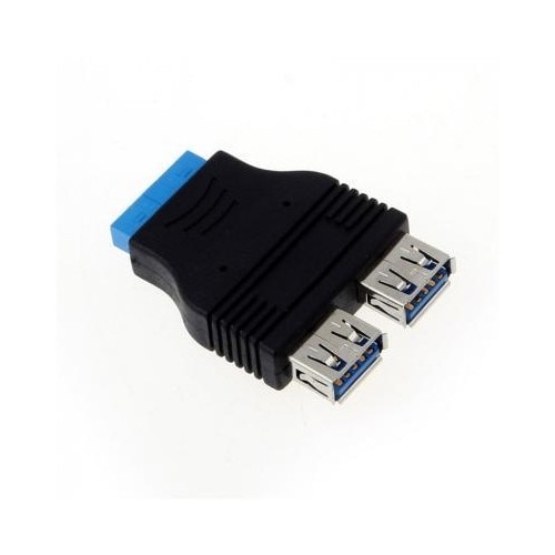 Adaptor intern, Akyga , AK/CA/58 2x USB 3.0 A (mama) / USB 3.0 pin header 19pin (mama)