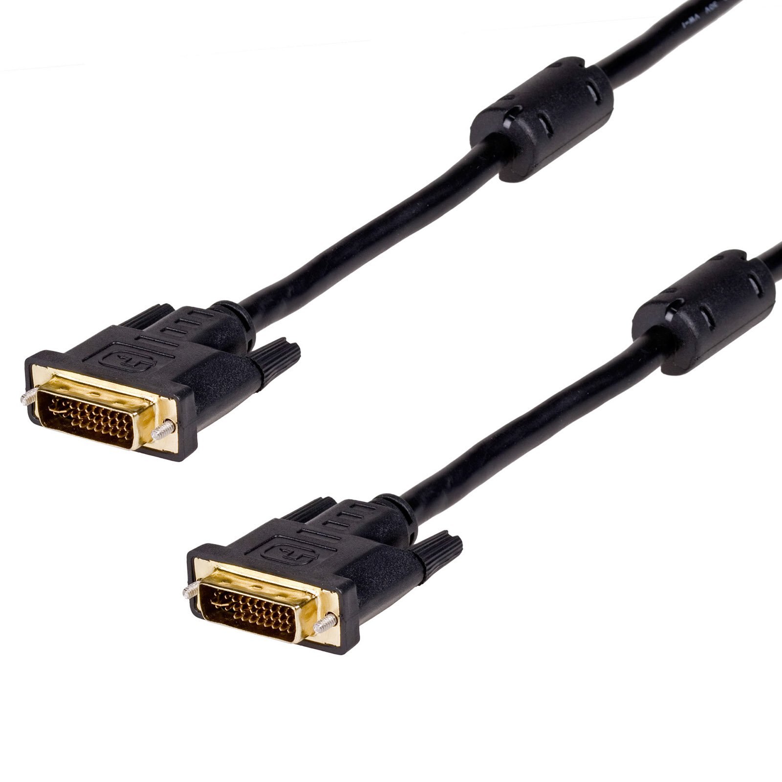 Cablu de conectare cu mufe aurite , Akyga , AK/AV/06 DVI tata /DVI tata , 1.8m , negru