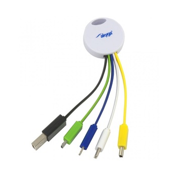Cablu adaptor tip breloc , Akyga , AK/AD/51 USB 5 in 1, 0.7 m , multicolor Cablu adaptor tip breloc , Akyga , AK/AD/51 USB 5 in 1, 0.7 m , multicolor