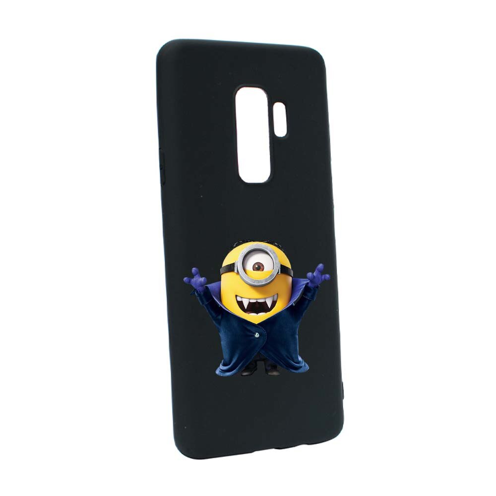 Husa de protectie Minion Vampire pentru Samsung Galaxy S9 Plus, rezistenta la uzura, anti-alunecare, din silicon Premium, B204