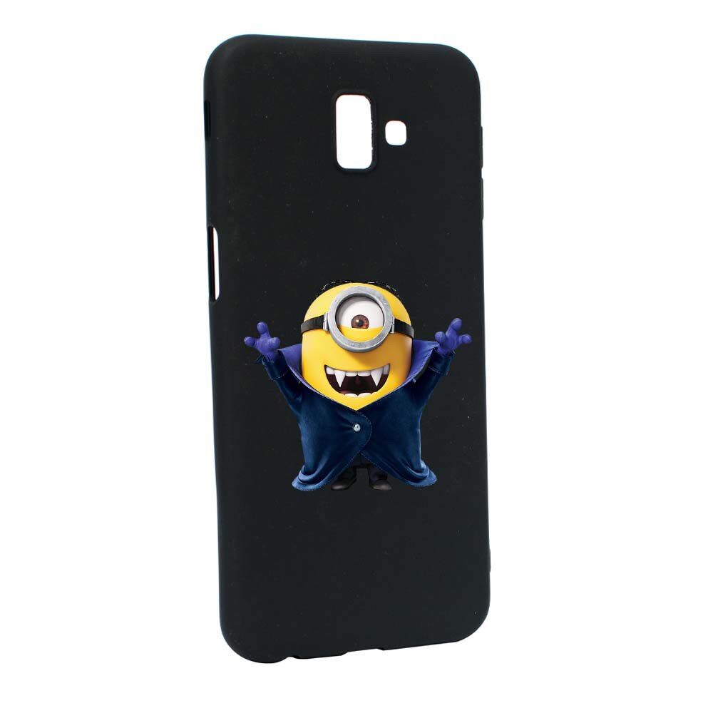 Husa de protectie Minion Vampire pentru Samsung Galaxy J6 Plus / J6 Prime, rezistenta la uzura, anti-alunecare, din silicon Premium, B204