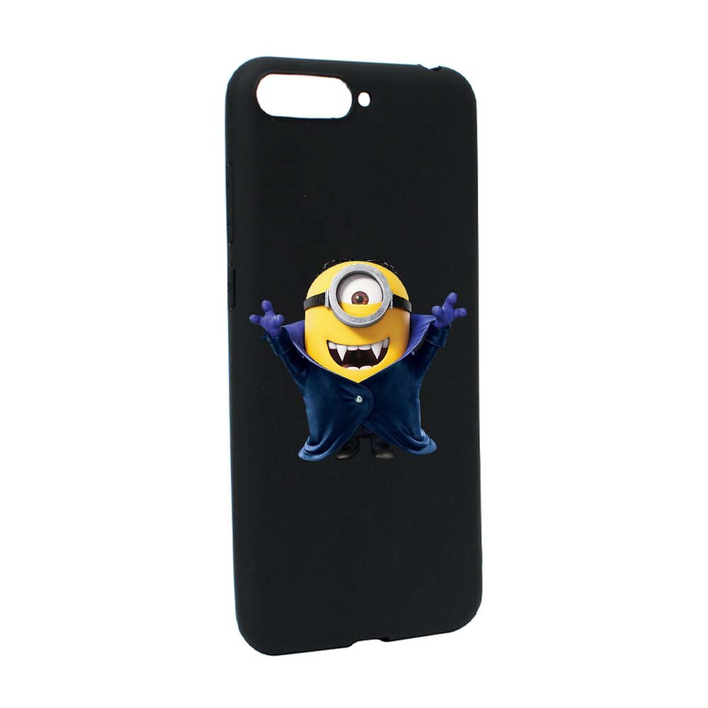 Husa de protectie Minion Vampire pentru Huawei Y6 2018 / Y6 Prime 2018, rezistenta la uzura, anti-alunecare, din silicon Premium, B204