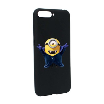 Husa de protectie Minion Vampire pentru Huawei Y6 2018 / Y6 Prime 2018, rezistenta la uzura, anti-alunecare, din silicon Premium, B204 Husa de protectie Minion Vampire pentru Huawei Y6 2018 / Y6 Prime 2018, rezistenta la uzura, anti-alunecare, din silicon Premium, B204