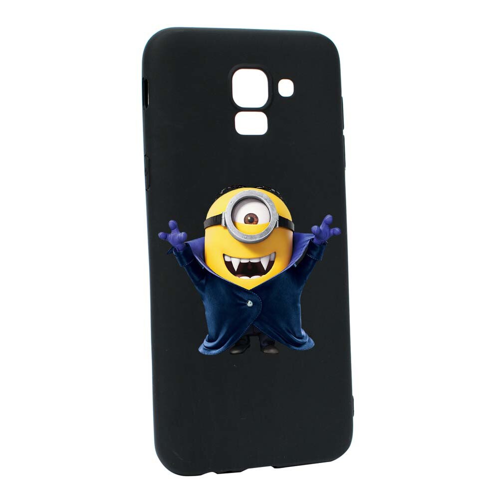Husa de protectie Minion Vampire pentru Samsung Galaxy J6 2018, rezistenta la uzura, anti-alunecare, din silicon Premium, B204
