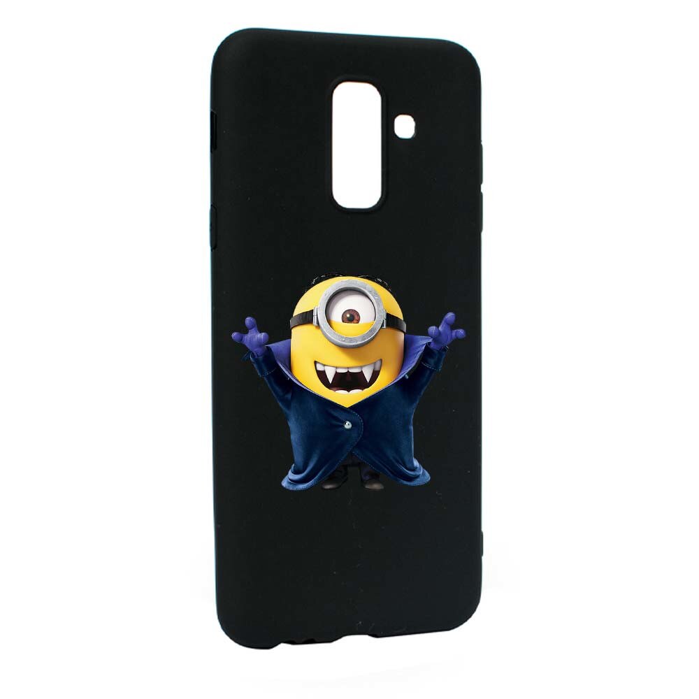 Husa de protectie Minion Vampire pentru Samsung Galaxy A6 PLUS / Galaxy J8 2018, rezistenta la uzura, anti-alunecare, din silicon Premium, B204