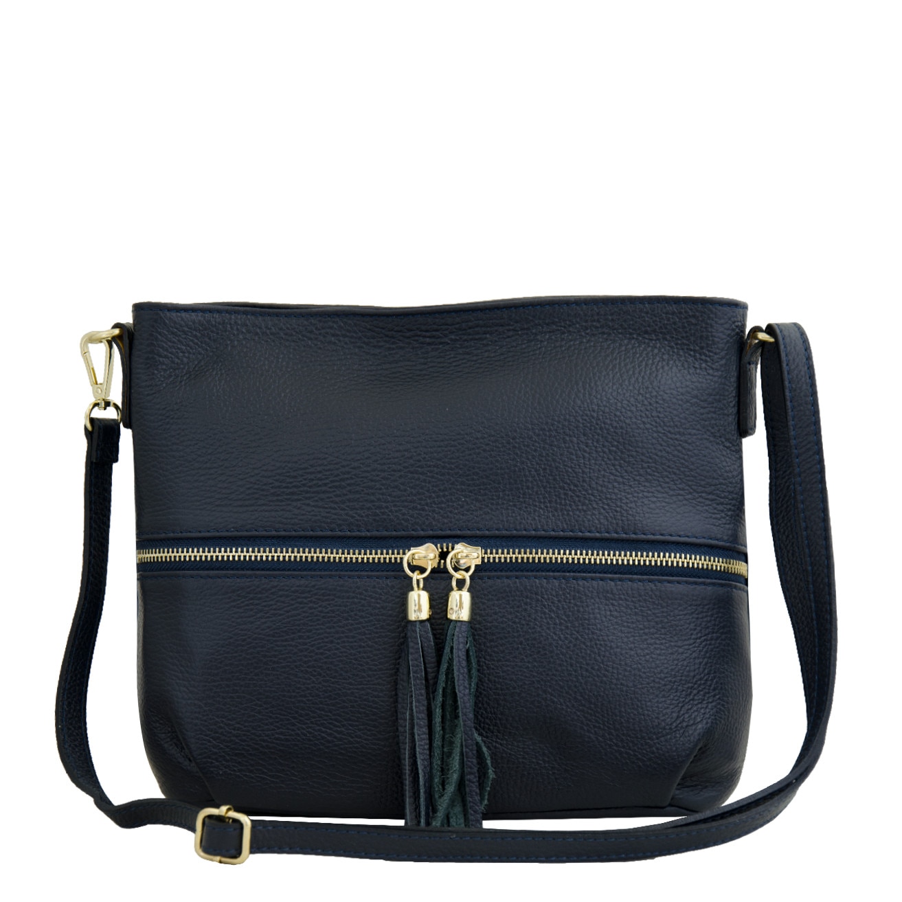 Geanta de dama din piele naturala Eva Bags, Sissi bleumarin