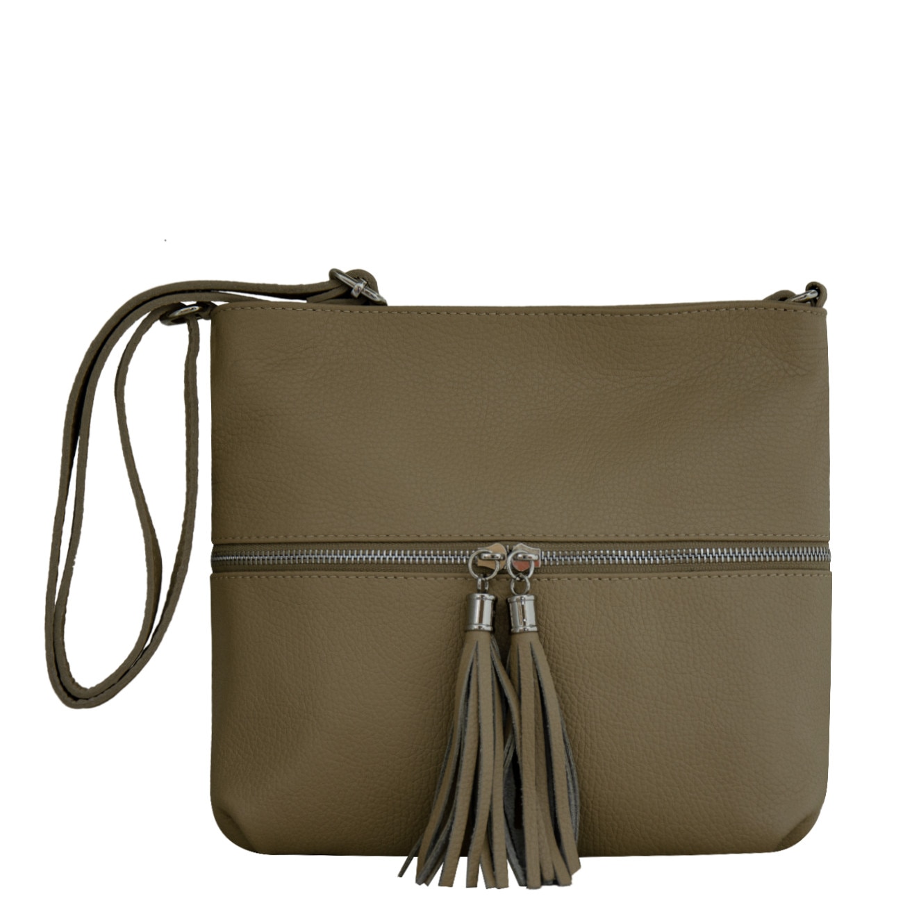 Geanta de dama din piele naturala Eva Bags, Sissi taupe