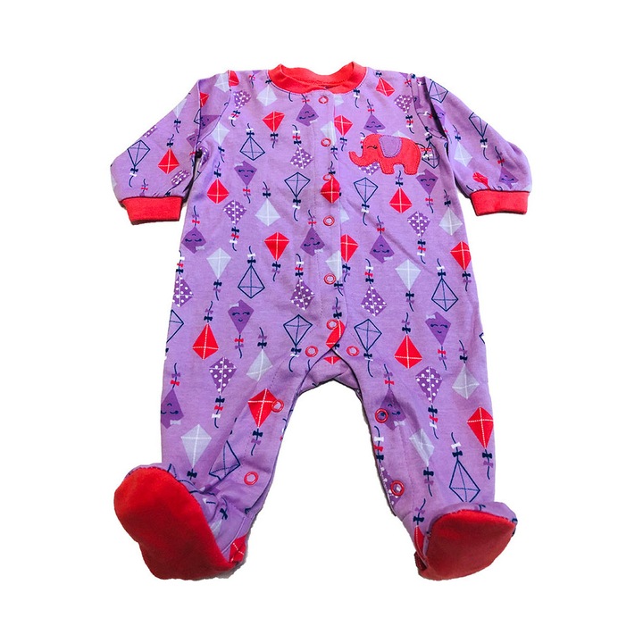 Salopeta / Pijama bebe, Pekkle, desene, Z20, 9 luni