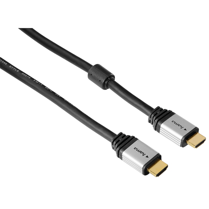Кабел Hama High Speed HDMI, gold-plated, двойно защитен, 1.8 м
