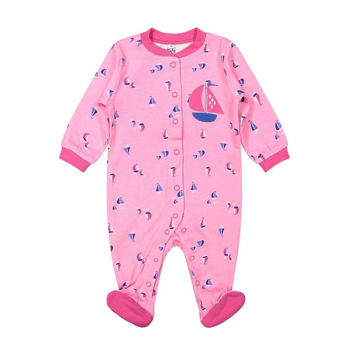 Salopeta / Pijama bebe, Pekkle, imprimeu barcute, Z03, 18 luni
