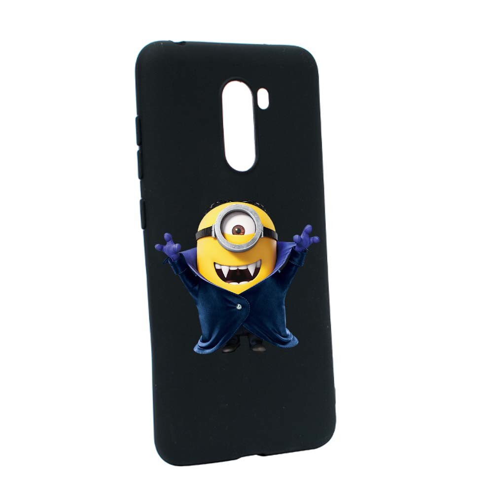 Husa de protectie Minion Vampire pentru Xiaomi PocoPhone F1, rezistenta la uzura, anti-alunecare, din silicon Premium, B204
