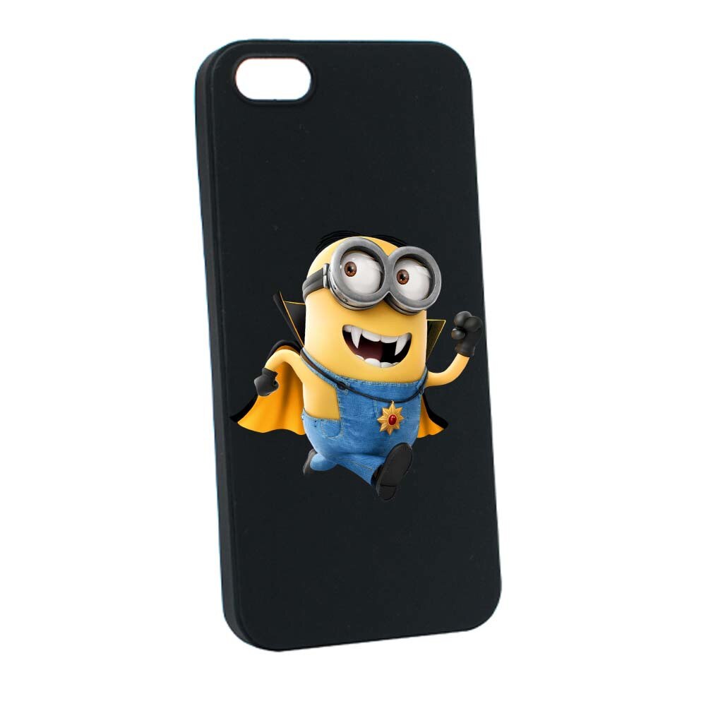 Husa de protectie Minion Vampire pentru Apple iPhone SE / 5S / 5, rezistenta la uzura, anti-alunecare, din silicon Premium, B205