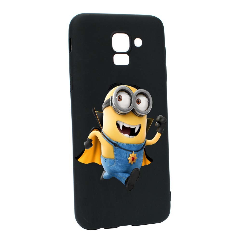 Husa de protectie Minion Vampire pentru Samsung Galaxy J6 2018, rezistenta la uzura, anti-alunecare, din silicon Premium, B205