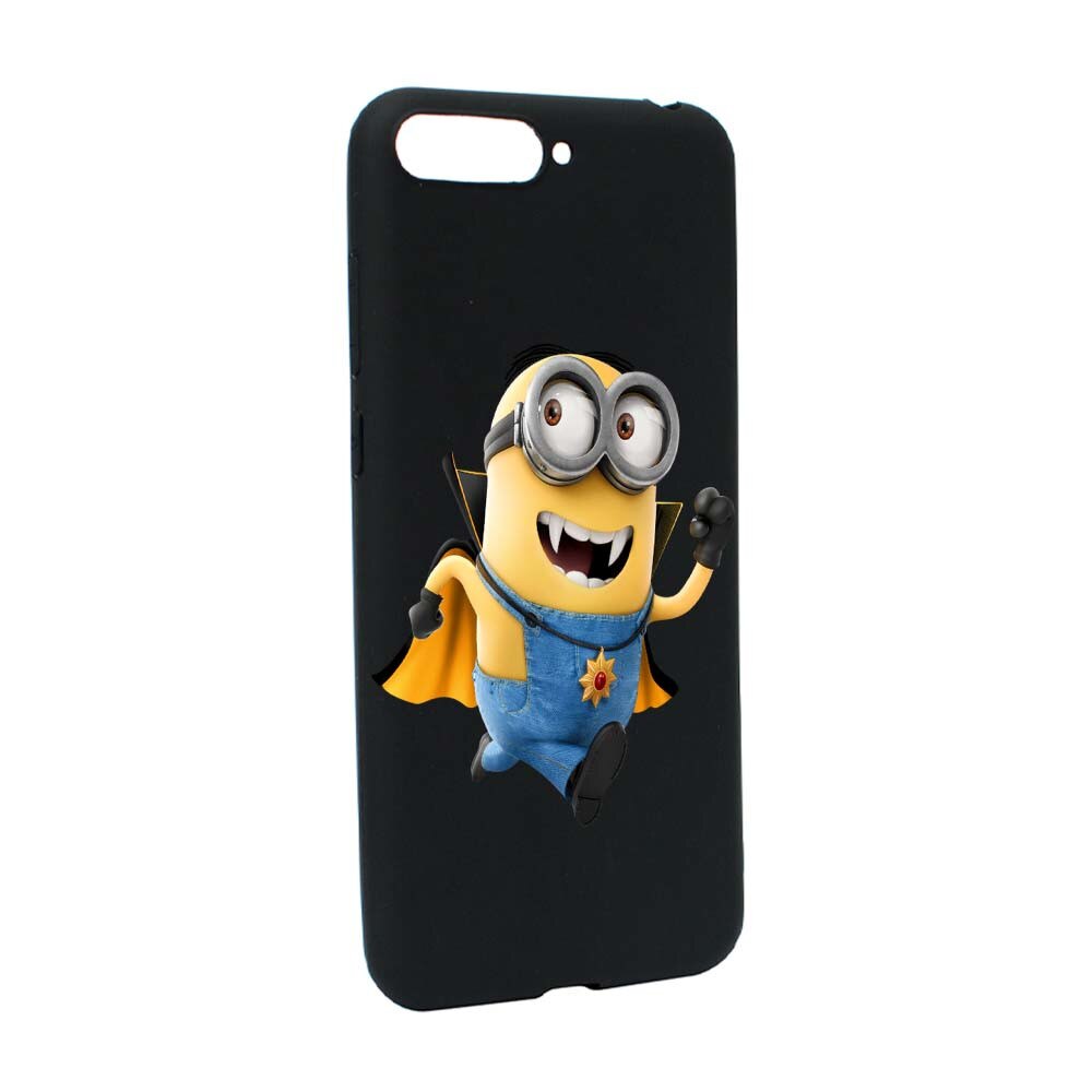 Husa de protectie Minion Vampire pentru Huawei Y6 2018 / Y6 Prime 2018, rezistenta la uzura, anti-alunecare, din silicon Premium, B205
