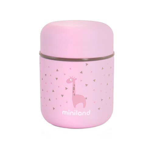 Termos Miniland Baby Mancare Solida Silky Mini 280 ml Rose