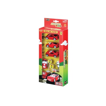 Set 3 masinute FERRARI KIDS TRIPLE PACK PLAY BBURAGO Set 3 masinute FERRARI KIDS TRIPLE PACK PLAY BBURAGO