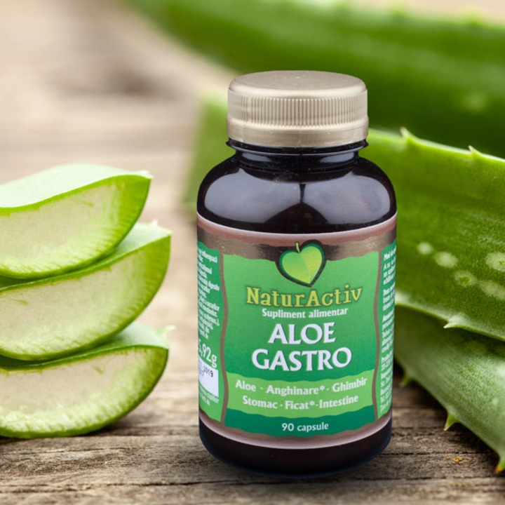 Supliment Alimentar, NaturActiv, Aloe Gastro, 90 capsule - eMAG.ro