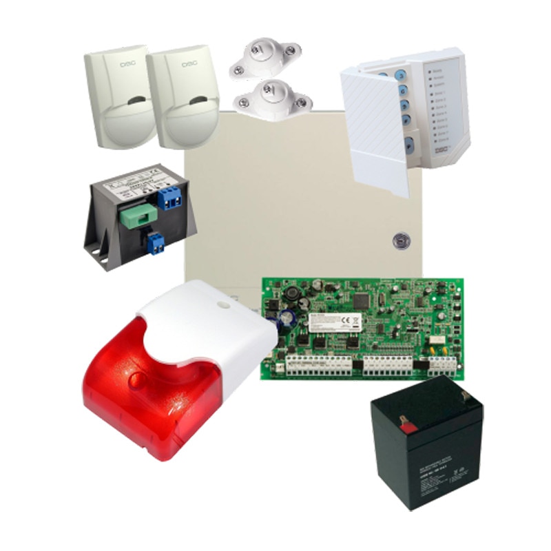 Kit alarma la efractie DSC PC1616 cu sirena interioara