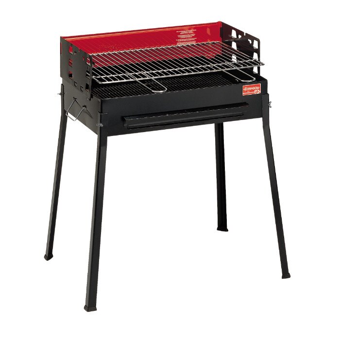 Gratar Comunità, Ferraboli, Negru/Rosu, 80x41x70 cm