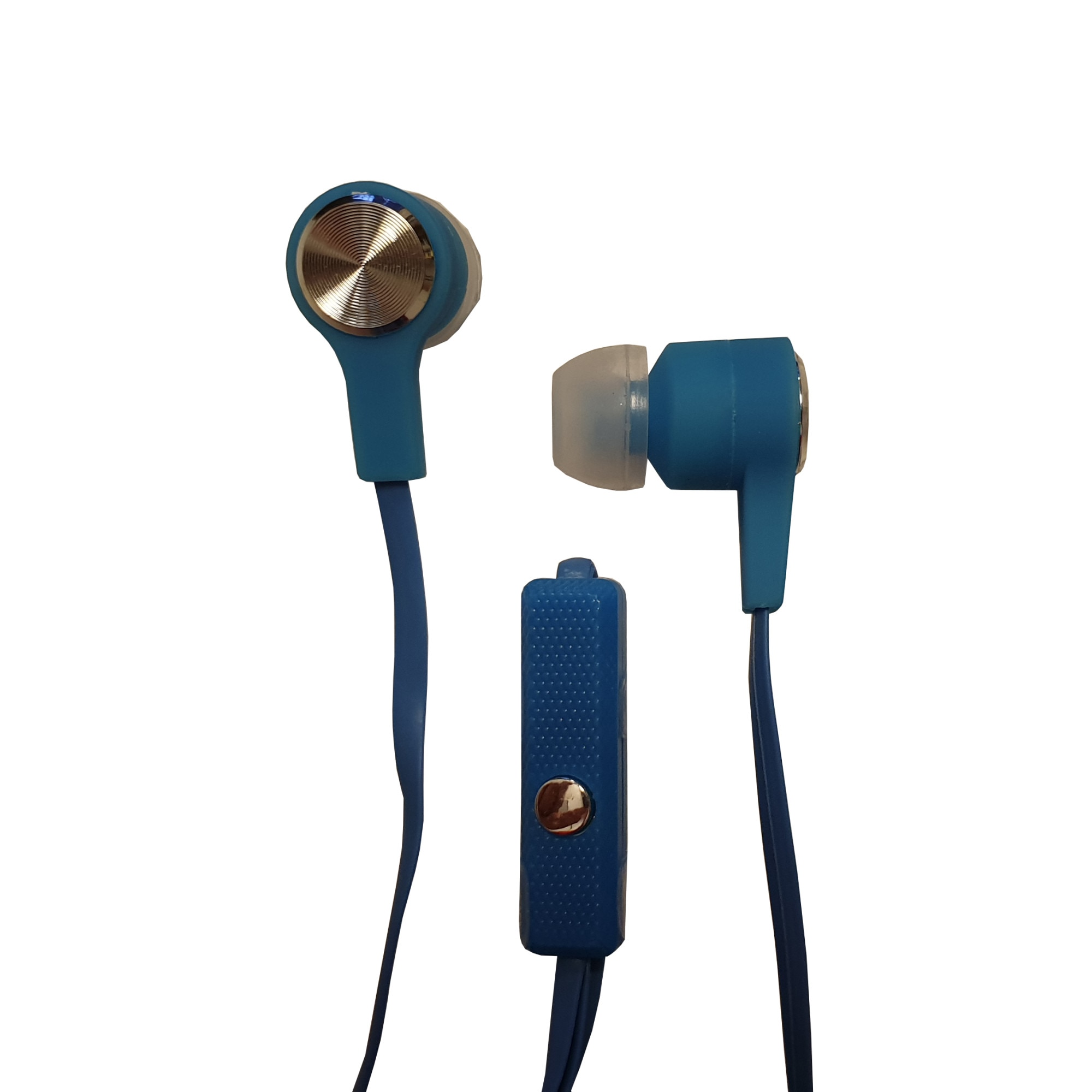 Casti Intraauriculare , In Ear , Cu Fir , Microfon , Buton Control , Dynamic Sound , Albastru