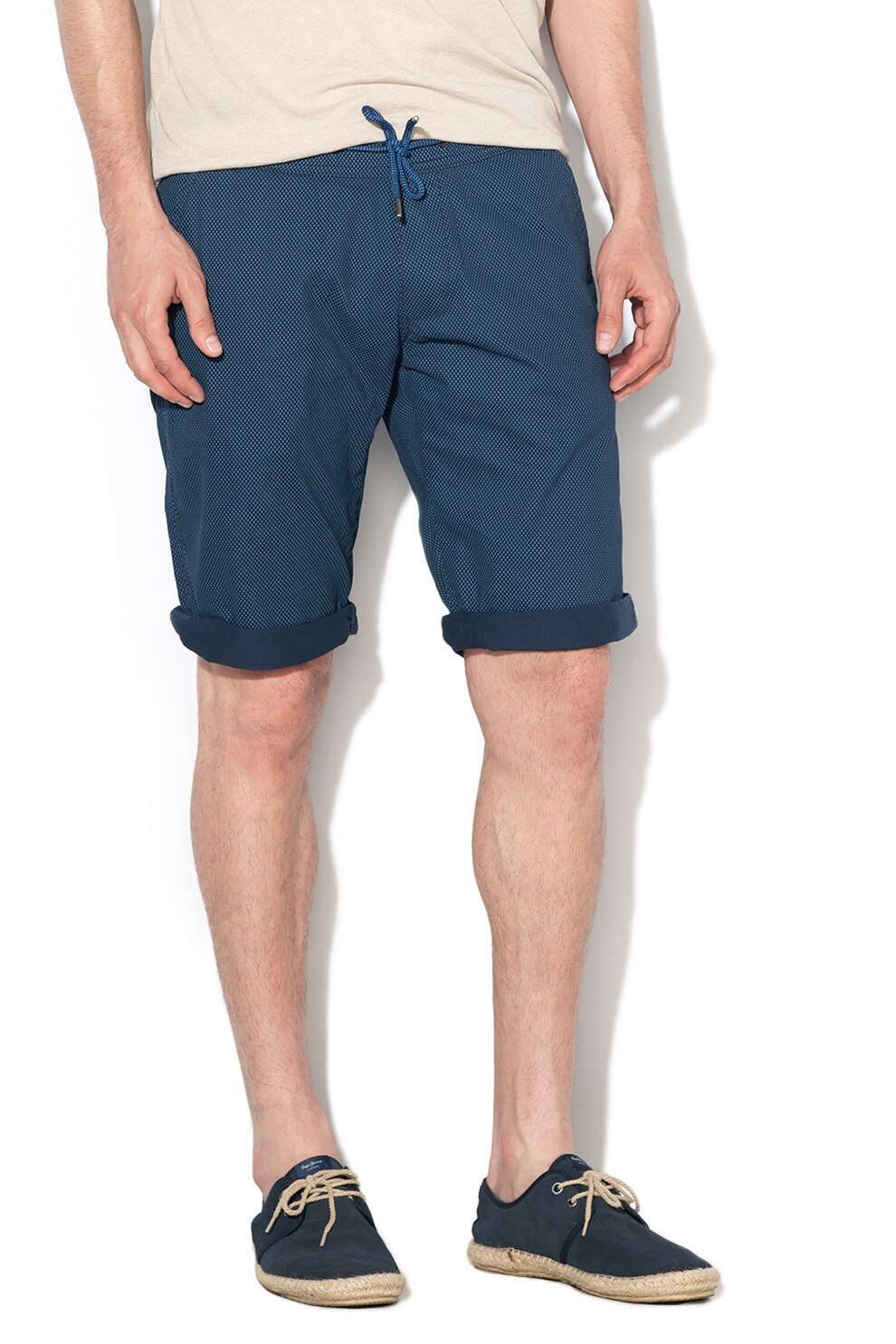 EDC by Esprit, Bermude chino slim fit, Albastru marin