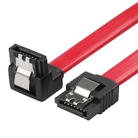 Cablu de conectare cu un conector in linie dreapta si unul inclinat la 90° , Akyga , AK/CA/51 SATA III , 6GBs , 0.5m