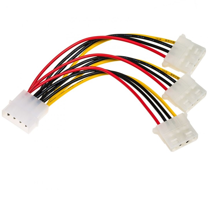 Akyga - Power cable Molex /3x Molex 15cm - AK-CA-40