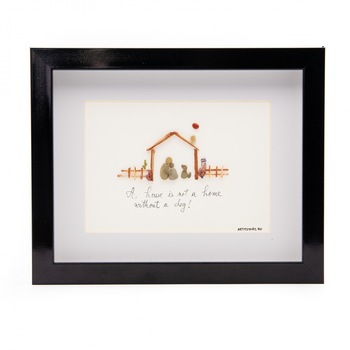 Tablou Dog Lovers - Colectia Pebble Art Tablou Dog Lovers - Colectia Pebble Art
