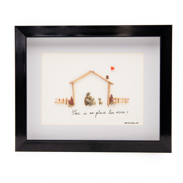 Festészet NINCS AZ OTTHONOS HELY – Pebble Art Collection