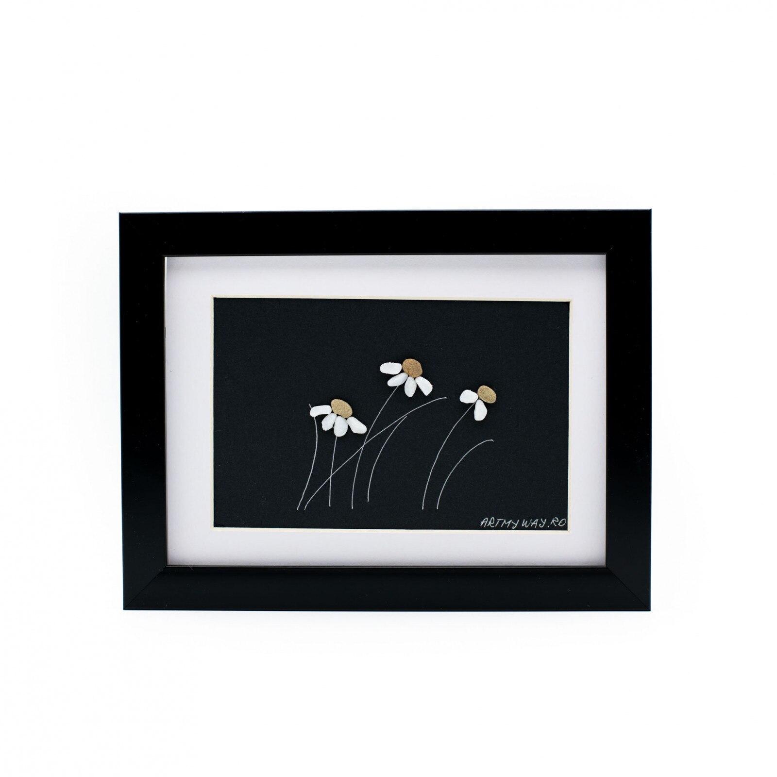 Tablou Windy Days - Negru - Colectia Pebble Art